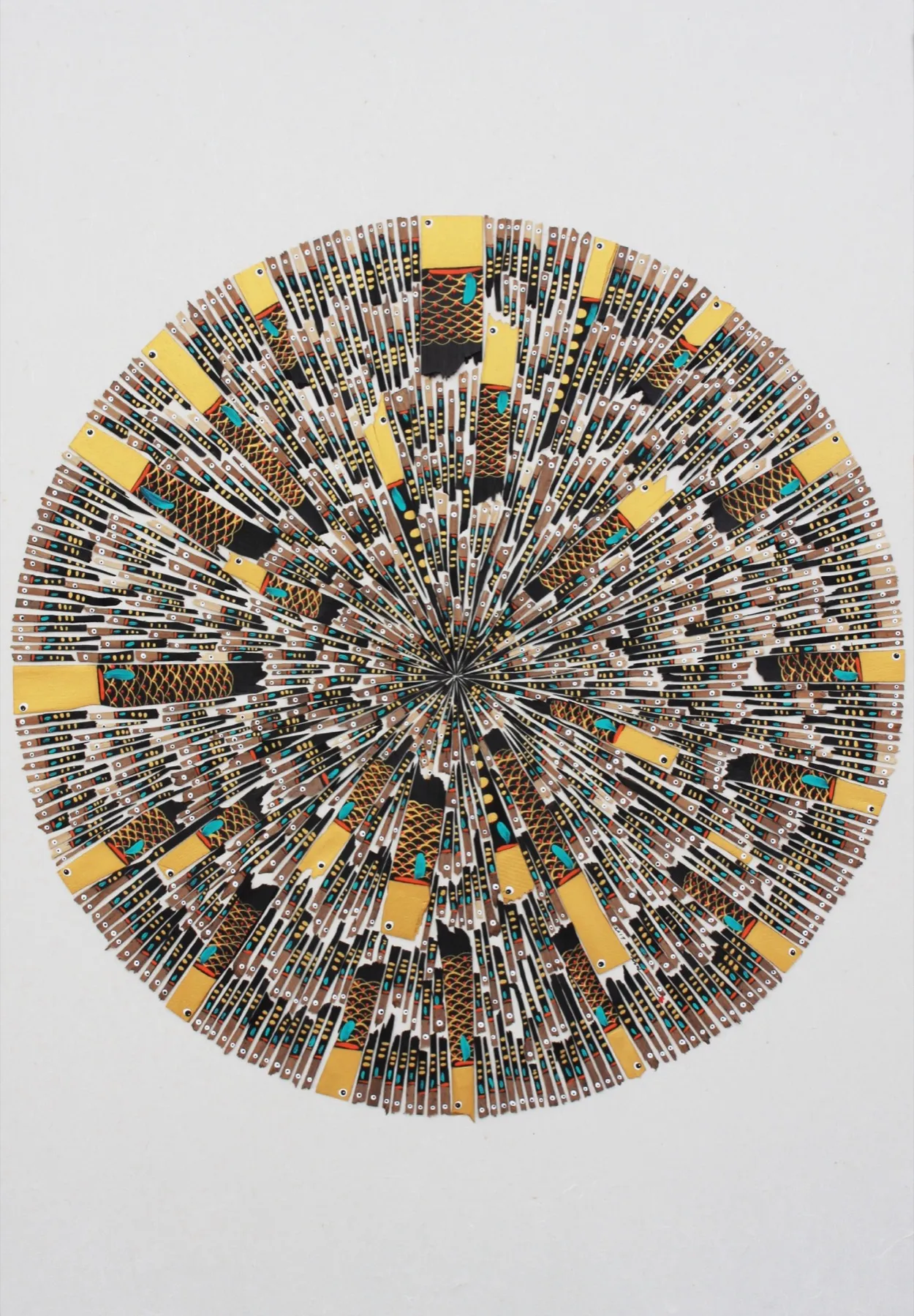 Caught a Land Fish - Estimate to Multi-estimate, 117cm, wood-fired ceramic sculpture, acrylic
