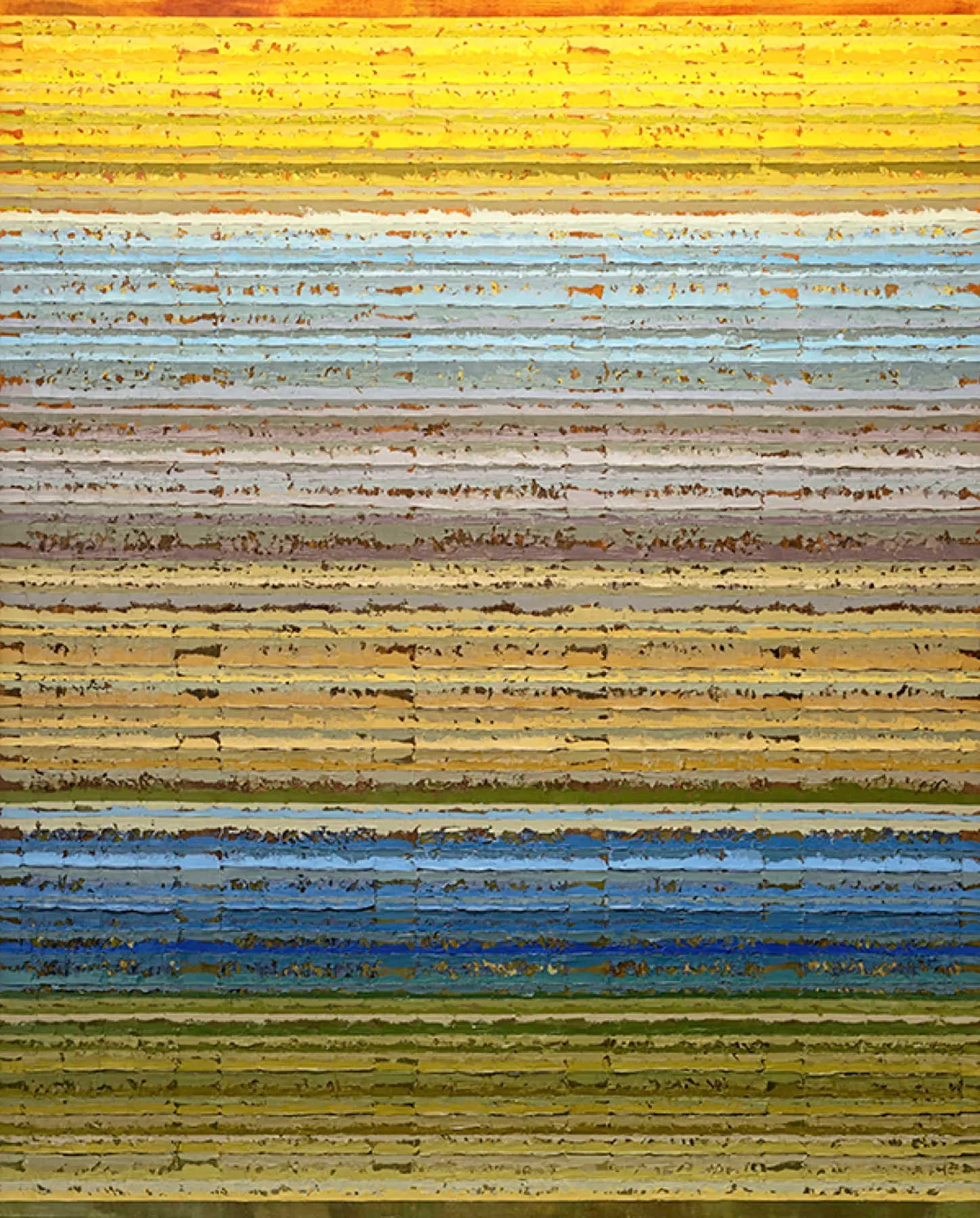 Strata Landscape 4, 162×130cm, acrylic and oil on canvas
