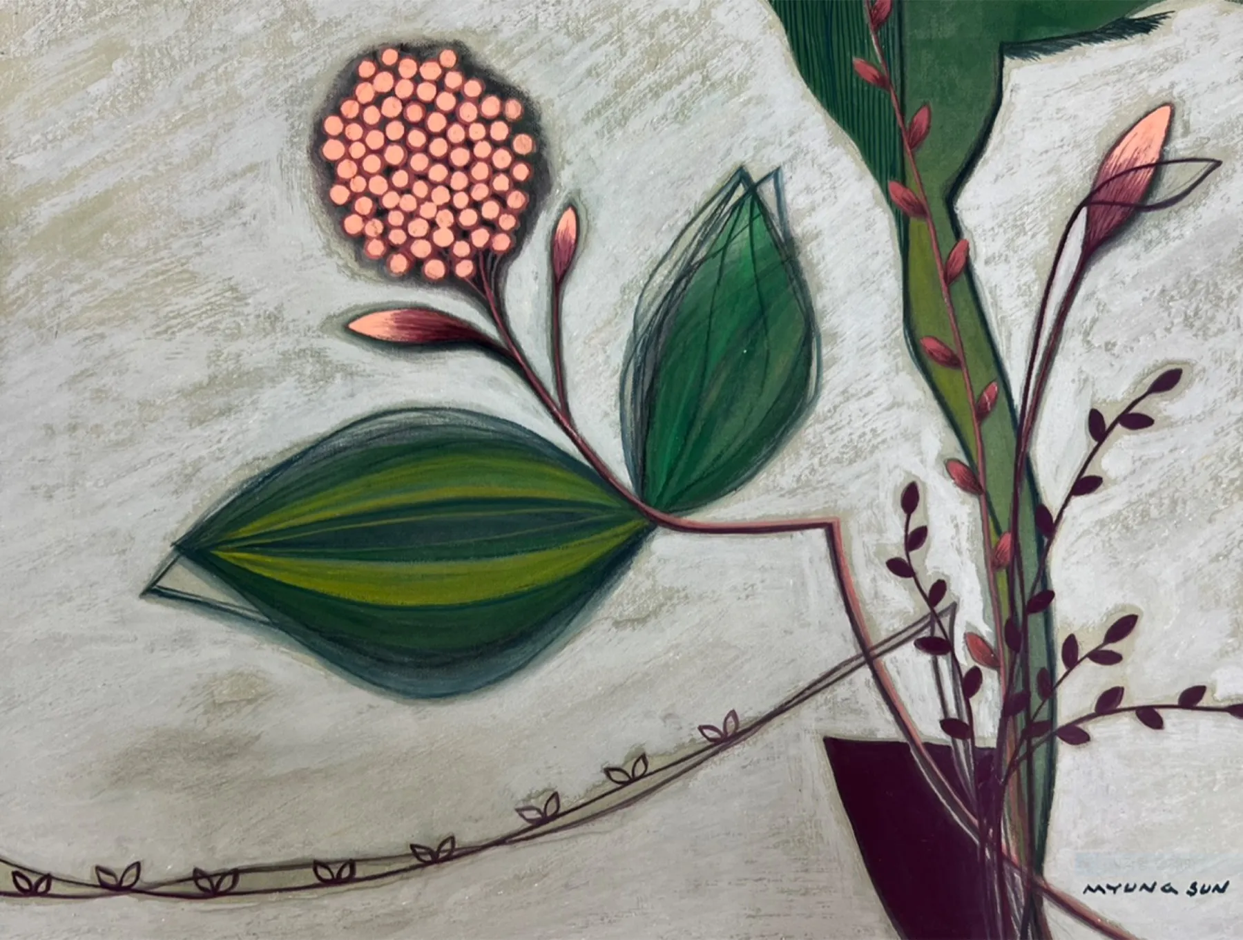 Light—To Tempt, color on cloth, 45×53cm