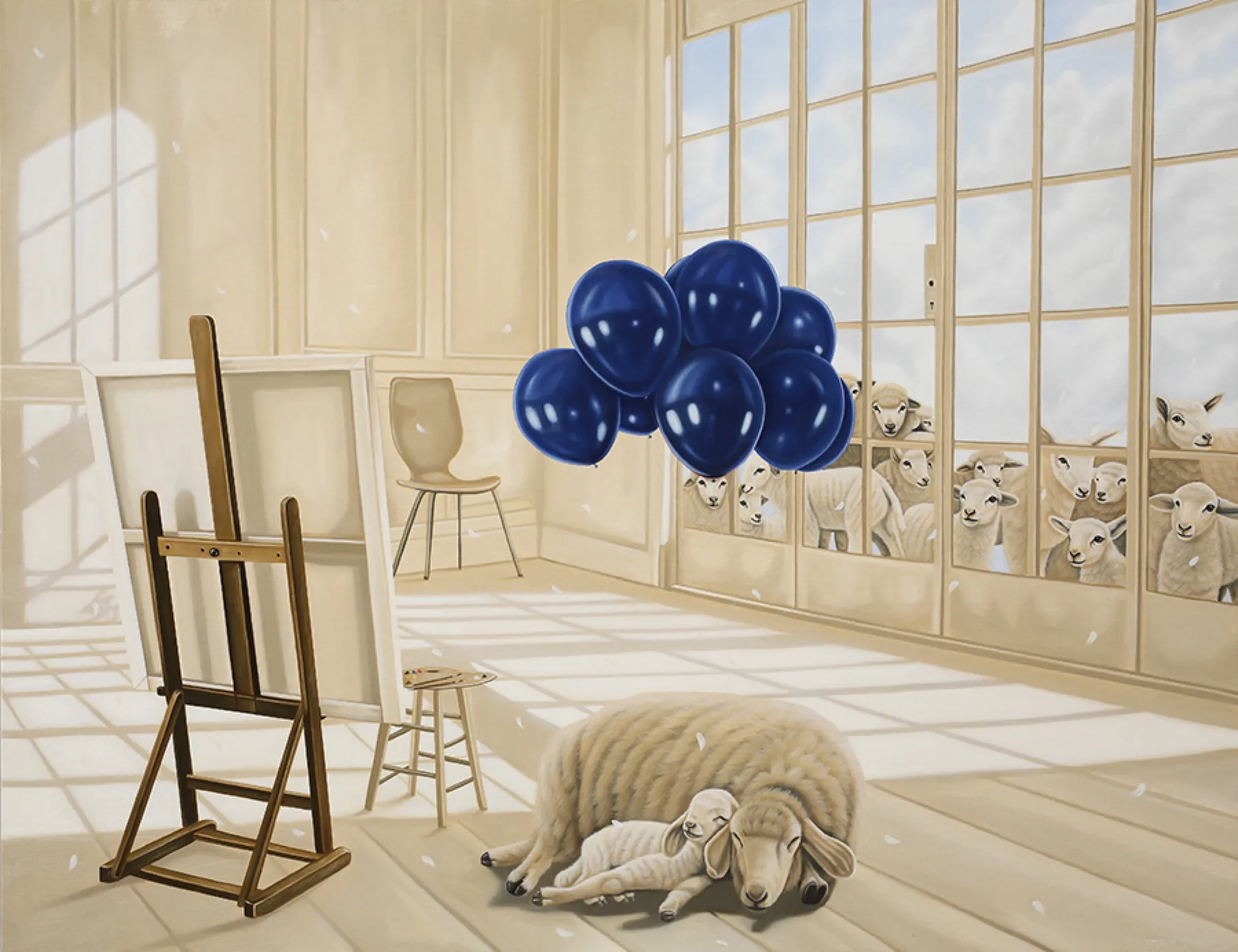 Antic and Utopia, 145×112cm, oil on canvas