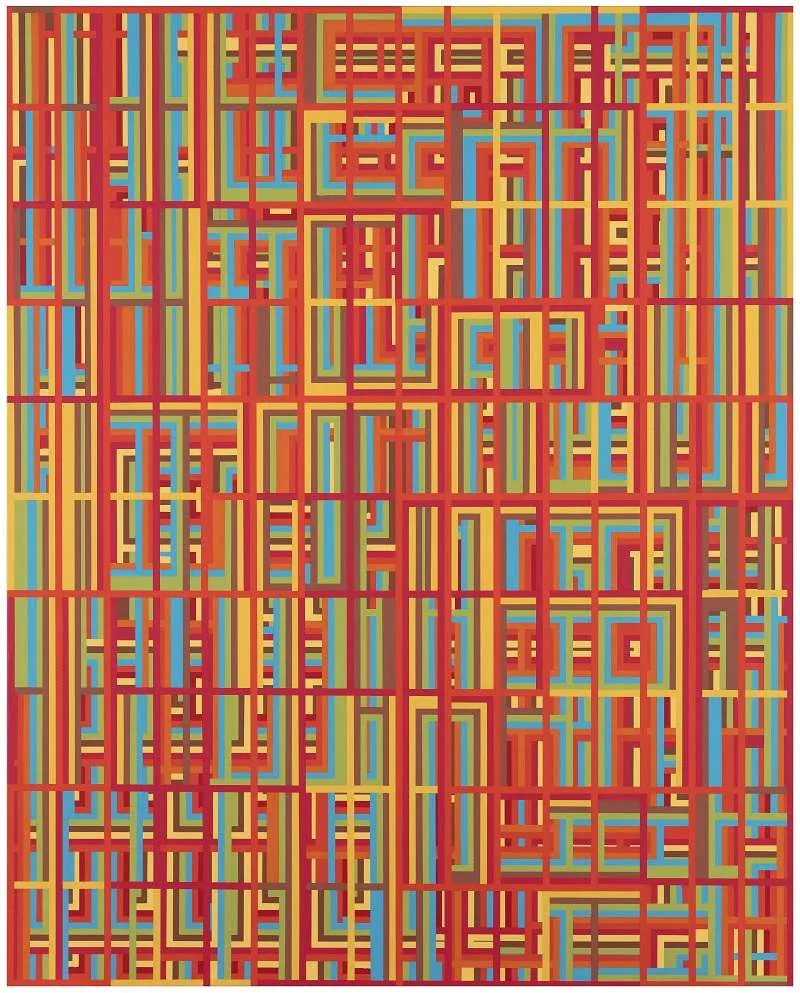 12_Absence of Lines 20-6, 162×130.3cm, mixed media on canvas