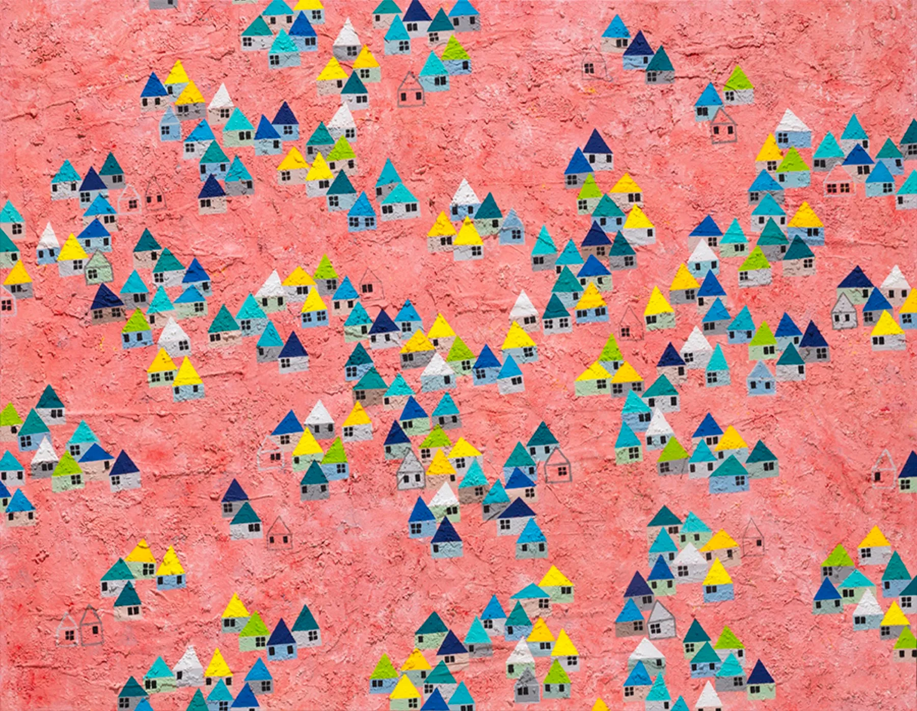 Precious Normal Life 6, 91×116.8cm, mixed media on canvas