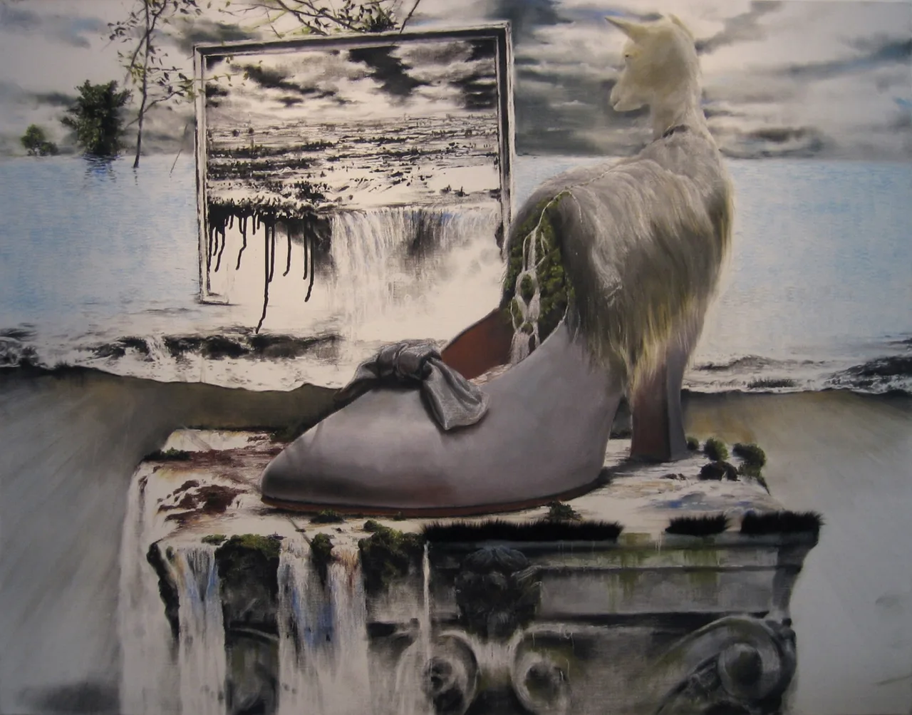 Instant Landscape, 캔버스에 혼합재료, 145×112cm
