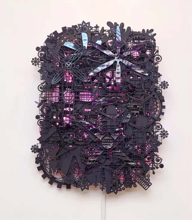 cosmos_kn01a, 나무 외 혼합매체, 65×76cm