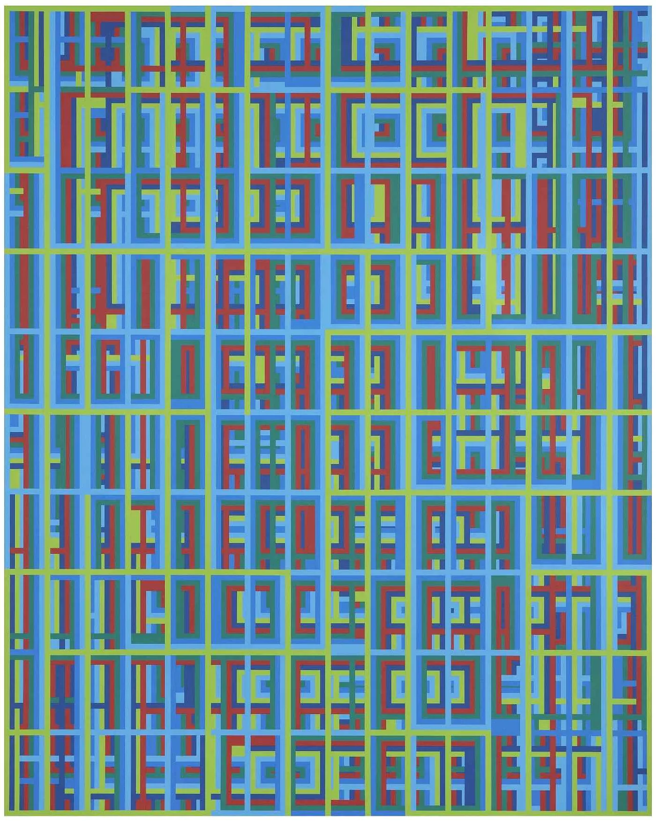 13_Absence of Lines 21-1, 162×130.3cm, Mixed media on canvas