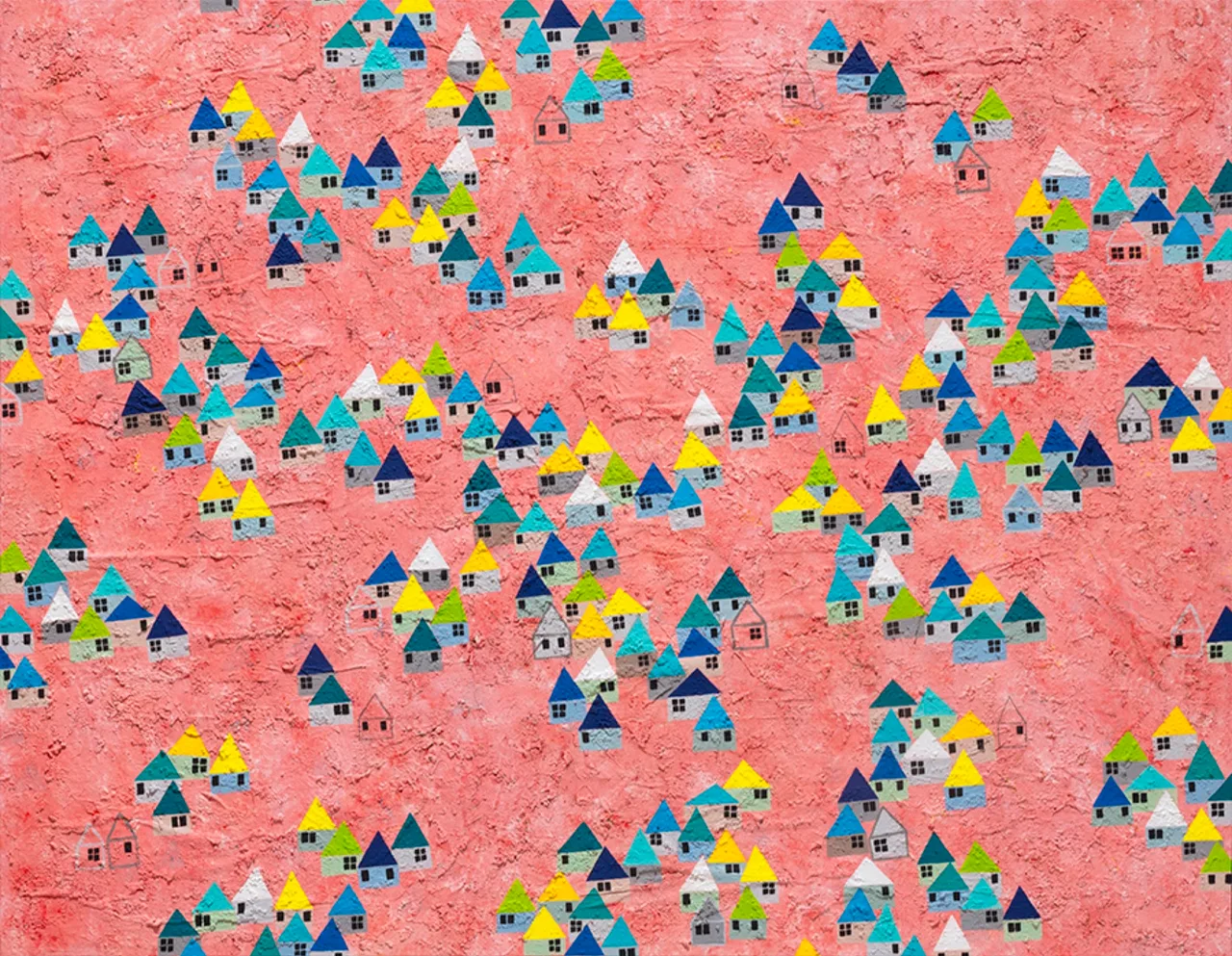 Precious Normal Life 6, 91×116.8cm, Mixed media on canvas