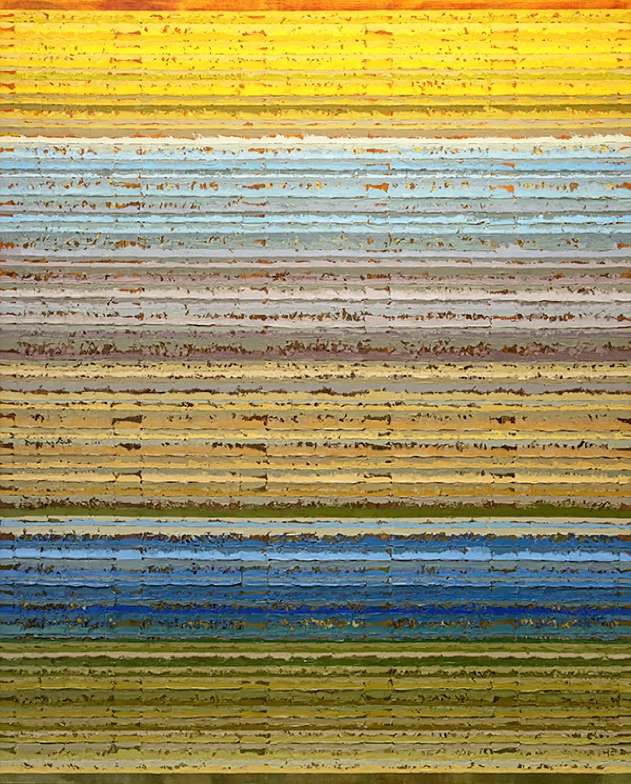 Strata Landscape 4 (적층풍경 4), 162×130cm, Acrylic and oil on canvas