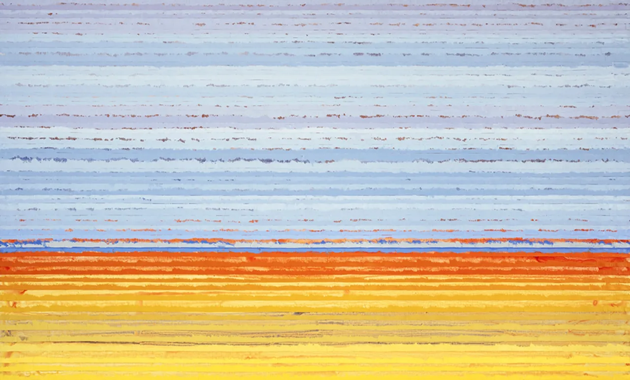 Strata Landscape 8 (적층풍경 8), 97×162cm, Acrylic and oil on canvas