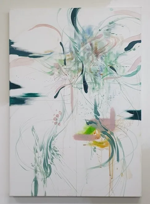 Untitled, Watercolor, acrylic on canvas, 100×70cm